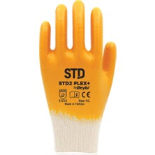 Std Std2 Beybi Flex Sarı Nitril Işçi Iş Eldiveni Xl/10 / 12 Adet