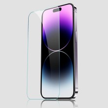 Coolacs Apple iPhone 15 Pro ile Uyumlu Ekran Koruyucu Şeffaf Kırılmaz Cam Ekran Koruyucu