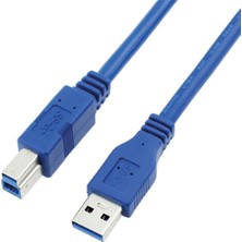 Uptech Super Speed USB 3.0V A Erkek - B Erkek Yazıcı ve HDD Kablosu - 1.5m