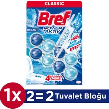 Bref WC Power Aktiv Duopack Katı Tuvalet Bloğu Okyanus