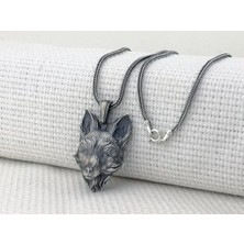 Takıhan Üç Boyutlu Tilki 925 Ayar Gümüş Kolye