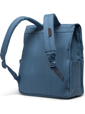 Herschel City Unisex 13"/14" Inc Uyumlu Mıknatıslı Kapamalı Çelik Mavisi Laptop Ipad Sırt Çantası