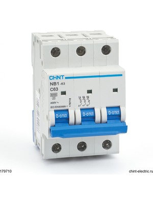 Chint Nb7 3 Kutup 6ka C/63A Otomatik Sigorta