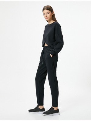 Koton Modal Spor Eşofman Altı Tuşe Yumuşak Dokulu Beli Bağlamalı Cepli