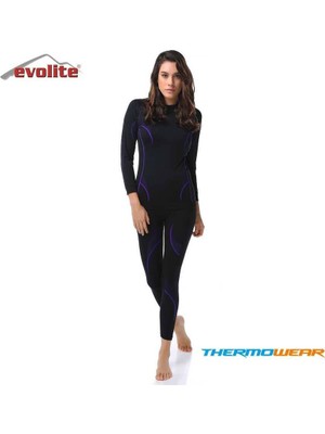 Evolite Thermowear Bayan Mor Termal Alt Içlik