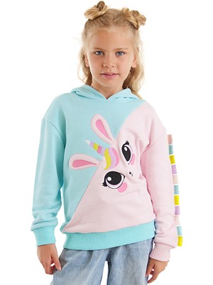 Denokids Unicorn Tavşan Kız Çocuk Sweatshirt