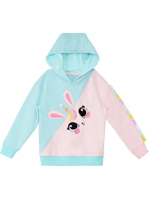 Denokids Unicorn Tavşan Kız Çocuk Sweatshirt