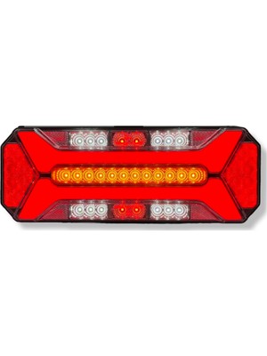 Ahmet Otomotiv Star Neon LED Stop Lambası 12X24 Volt Kayar Sinyalli Kamyon-Tır-Dorse-Karavan-Kamyonet