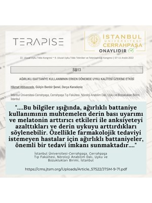 Terapise Ağırlıklı Battaniye / Yorgan Tek Kişilik 6 kg Gri 100% Pamuk Saten