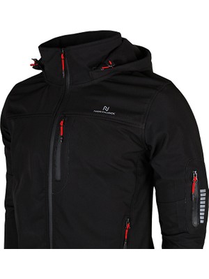 Northjack Alaska Softshell Mont Erkek Günlük Mont NJ1001-001 Siyah