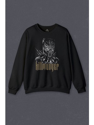 So Cool  Sweatshirt Golden Jaguar Black Panther Film Baskılı Sweat