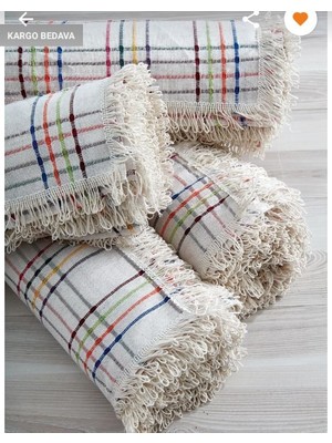 Miss Linda Home Collection Miss Linda Home  Pamuklu Buldan Işi Koltuk-Çekyat Örtüsü 180 x 450 cm