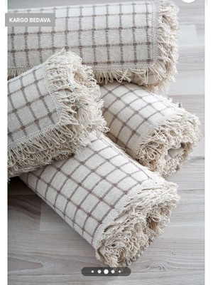 Miss Linda Home Collection Pamuklu Buldan Işi  Çekyat Örtüsü 180X220 cm