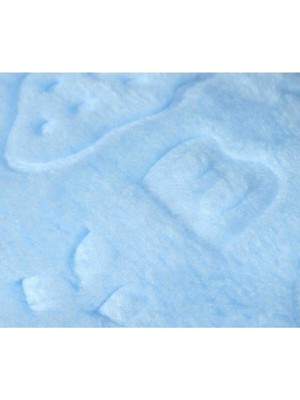 Bahar Bebek Mavi Peluş Bebek Battaniyesi 100X120