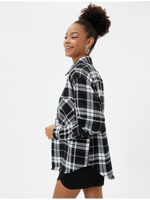 Koton Oduncu Gömleği Cepli Yumuşak Dokulu Uzun Kollu