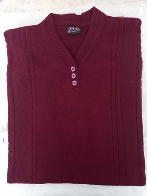 Gül Triko Örme Kendinden Desenli Buklet Anne Kazak