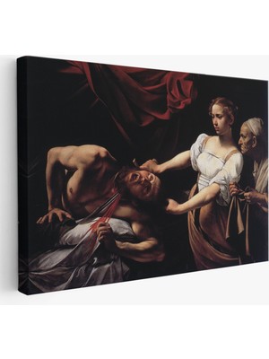 Jean Caravaggio Judith Holofernes'in Başını Keserken Tablo-6646