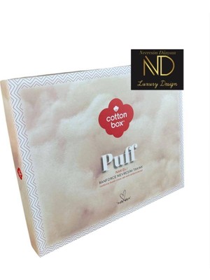 Cotton Box Puff Nakışlı Ranforce Çift Kişilik Nevresim Takımı Mirely Siyah Kiremit