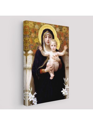 bebekokusu Zambak Ile  Tablosu - The Madonna Of The LILIES-6479