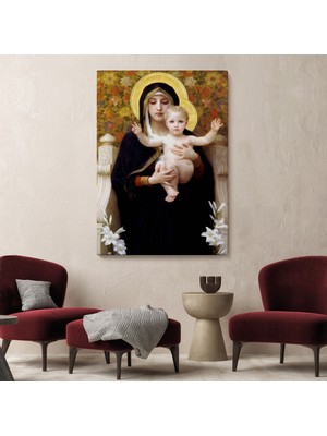 bebekokusu Zambak Ile  Tablosu - The Madonna Of The LILIES-6479