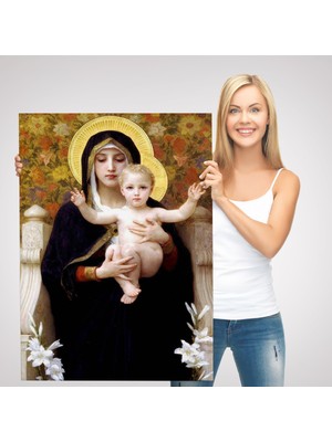 bebekokusu Zambak Ile  Tablosu - The Madonna Of The LILIES-6479