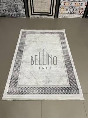 Bellino Halı Yıkanabilir Halı Kaymaz Taban Bambu Halı Pamuk Dokuma Kilim Çift Çerçeve Desenli Salon Halısı Mutfak Halısı ve Yolluk