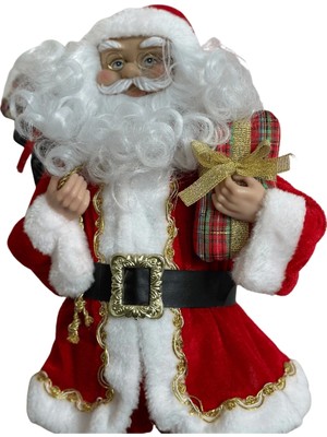 Showparty Yılbaşı Dekorasyon Noel baba biblo figür Kırmızı 45 cm