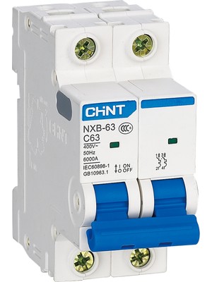 Chint Nb7 Serisi / 2 Kutuplu 6ka / C Tipi 10A Otom