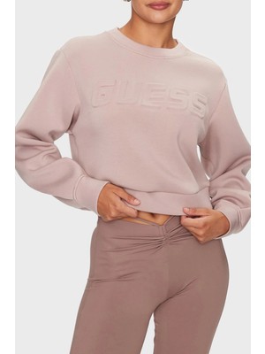 Guess Cindra Regular Fit Bisiklet Yaka Sweat Kadın Sweat V3BQ15 K7UW2 G4Q9