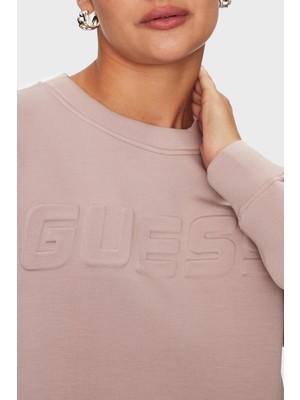 Guess Cindra Regular Fit Bisiklet Yaka Sweat Kadın Sweat V3BQ15 K7UW2 G4Q9