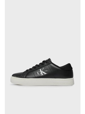 Calvin Klein Logolu Deri Sneaker Ayakkabı YM0YM008640GM Erkek Ayakkabı YM0YM00864 0gm