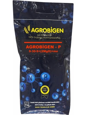 Agrobigen Agrobigen-P npk Gübresi Harmanlanmış 9-30-9+(2mgo)+Me 5 kg