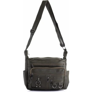 Özel Seri Spor Çok Cepli Bölmeli Fermuarlı Yıkama Deri Rahat Koven Yıkama Deri Çapraz Askılı Çanta