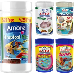 Tropical Mix Selection 125 ml ve 4 x 100 ml Tropikal gr anül Balık Yemi Seti