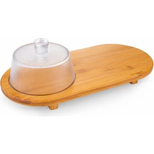 Hira - Cam Kapaklı Peynir Seti Oval