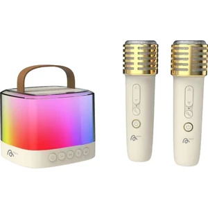 Güçlü Rgb Işık, Kablosuz Mikrofonlu Rgb LED Parti Işıklı, Karaoke Bluetooth Hoparlör Aggıy Ag-S7