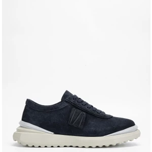 Erkek Lacivert Süet Hakiki Deri Sneakers & Spor Ayakkabı 698 1060-5 Erk Ayk SK23/24