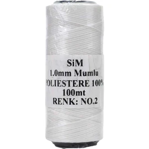 Mumlu Ip 1 mm 100MT Beyaz