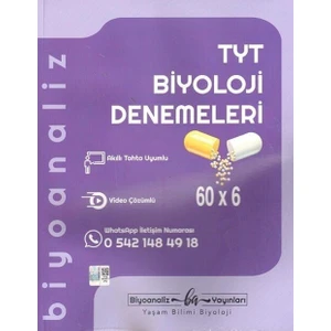 Biyoanaliz Yayınları TYT Biyoloji Denemeleri