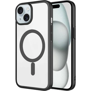 Case 4u Apple iPhone 15 Plus Wireless Şarj Özellikli Sert Pc Mat Magsafe Kılıf Siyah