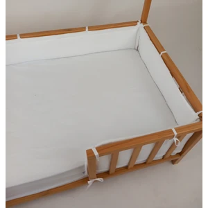G&G Baby 90X190 cm Montessori Yataklar Için Yan Koruma Seti Beyaz