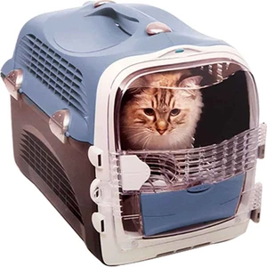 Cat İt Cabrıo Kedi ve Köpek Taşıma Kabı Mavi/Gri 51x33x35cm