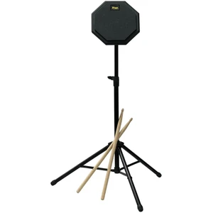 DD-129 Profesyonel Bateri Davul Çalışma Pedi Seti - Stand ve Çanta