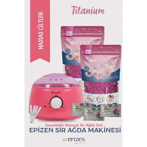 Sir Ağda Makinesi +2 Adet Pudralı Soyulabilen Boncuk Ağda + Temizleme Mendili-Spatula Seti