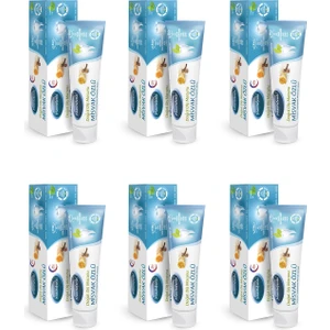 6 Adet Misvak Özlü Doğal Diş Macunu Florürsüz 75 ml