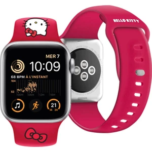Hello Kitty Watch 41MM Uyumlu Kordon Hello Kitty Orjinal Lisanslı Logolu Fiyonk & Kitty Head Yumuşak Strap Kayış