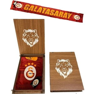 Armalı Kaşkol Şal Atkı Hediyelik Ahşap Kutulu