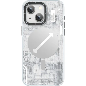 Apple iPhone 15 Plus Uyumlu Magsafe Şarj Özellikli Youngkit Technology Serisi Kılıf Beyaz