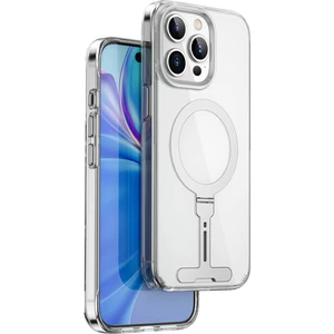Apple iPhone 15 Pro Max Uyumlu Wiwu FYY-014 Magsafe Özellikli Alüminyum Alaşım Metal Standlı Şeffaf