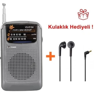 Mini Pilli Cep Radyosu Yüksek Çekim Kalitesi Kulaklıklı Deprem Çantası Radyosu Pilli